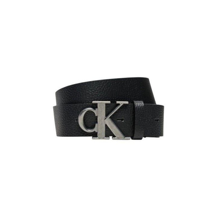 Cinturón de piel negro para hombre Calvin Klein