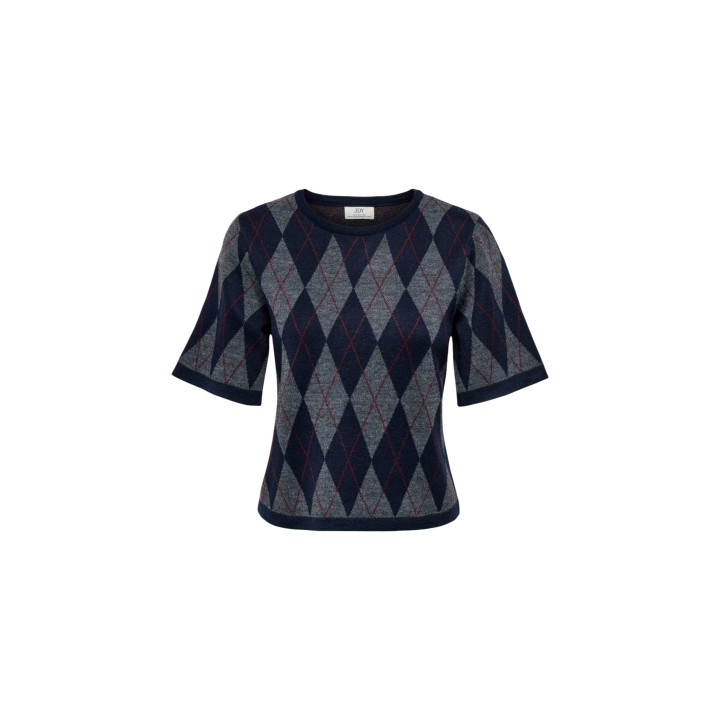 Jersey de punto azul para mujer Jacqueline de Yong vista frontal