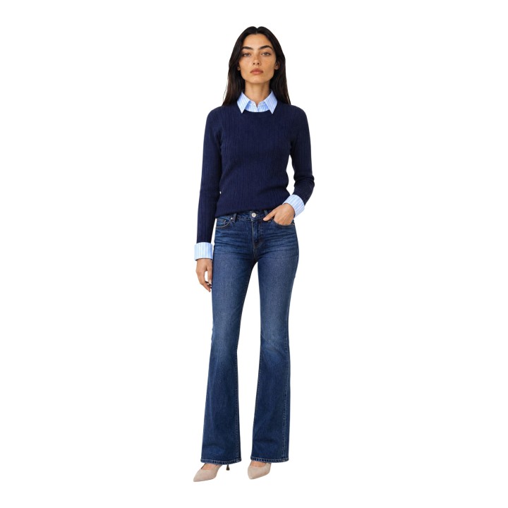 Morgan De Toi jersey azul de mujer 252-MBLUE vista frontal