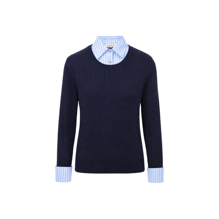 Morgan De Toi jersey azul de mujer 252-MBLUE vista frontal de la prenda