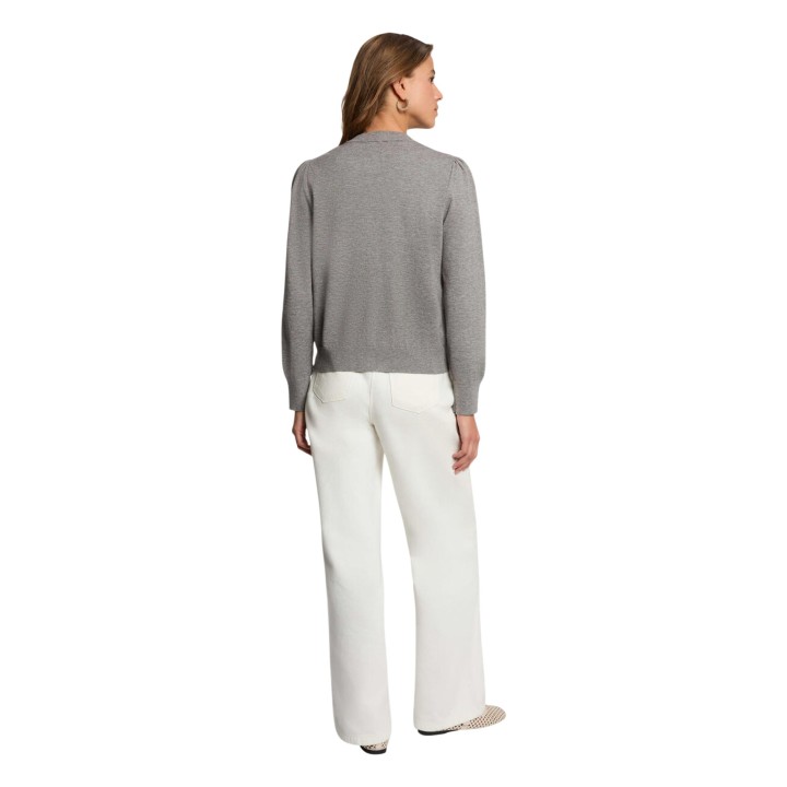 Cárdigan de mujer Morgan De Toi 262-MKNOT gris claro vista posterior