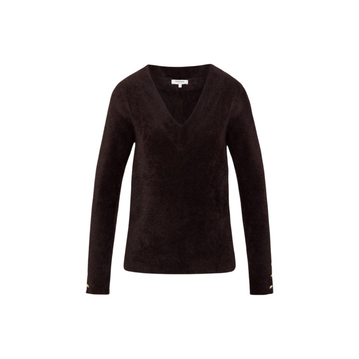 Jersey de mujer Morgan De Toi 262-MLISA color café vista frontal