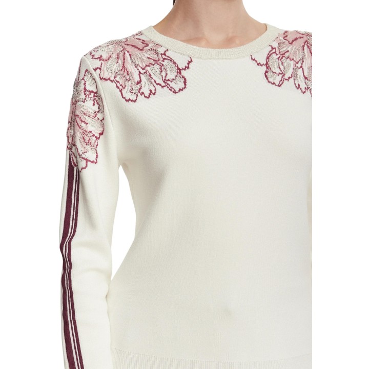Detalle del jersey de mujer Liu-Jo TF6094 MS49I color crema