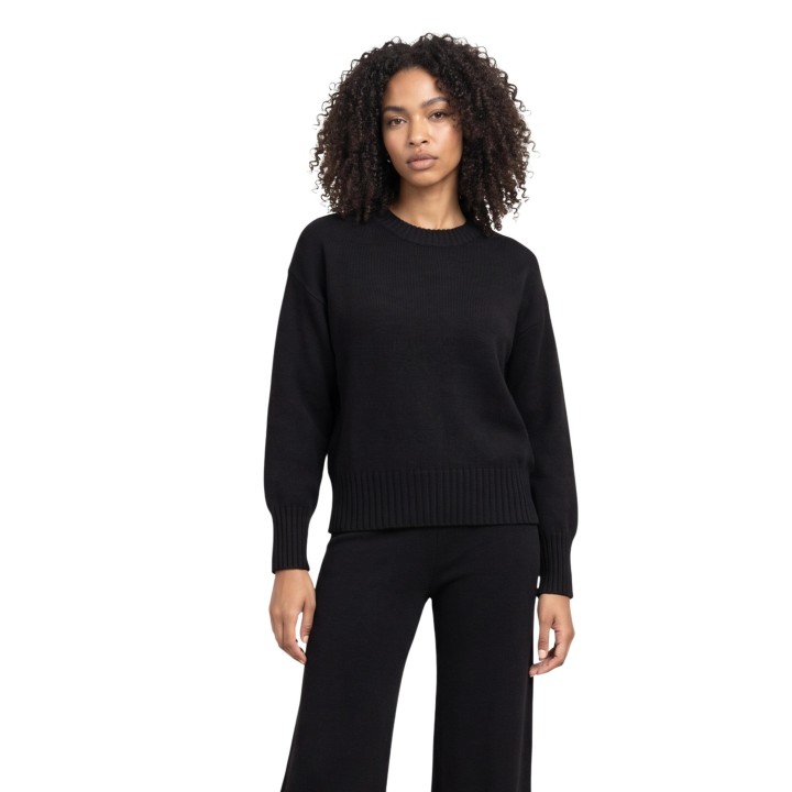 Jersey negro de mujer Choral vista frontal