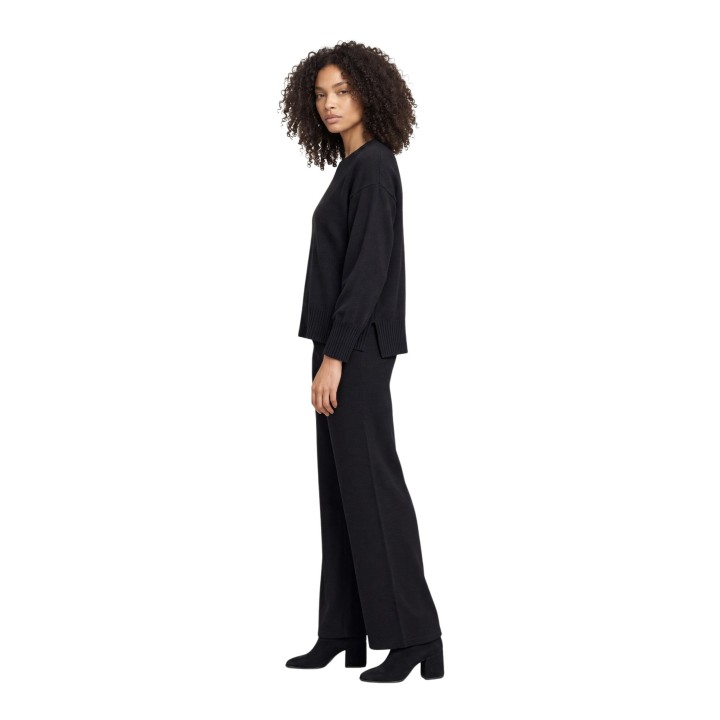 Jersey negro de mujer Choral vista lateral