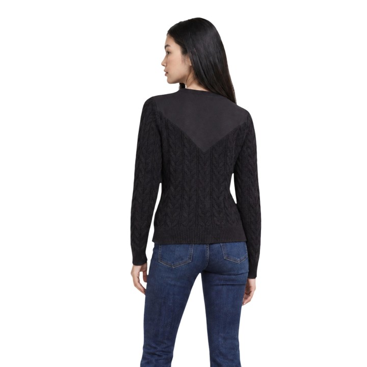 Liu-Jo jersey de mujer negro TF6187 MA25S vista posterior