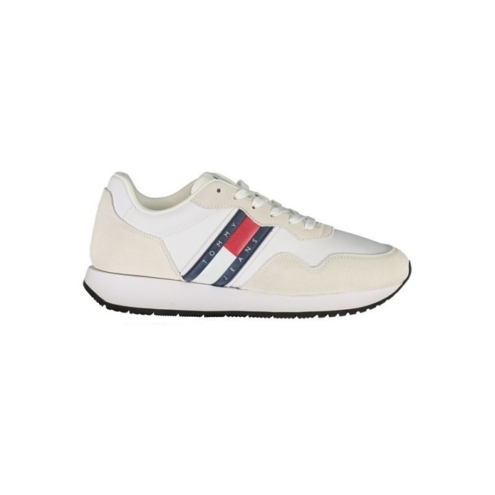 Zapatillas deportivas blancas de poliéster para hombre Tommy Hilfiger vista lateral