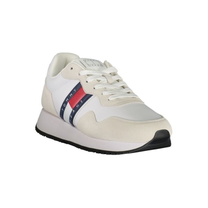 Zapatillas blancas para hombre Tommy Hilfiger vista tres cuartos