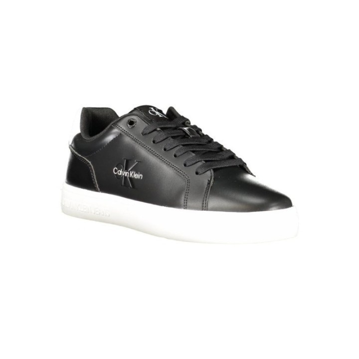 Zapatillas negras de poliéster para hombre Calvin Klein vista lateral