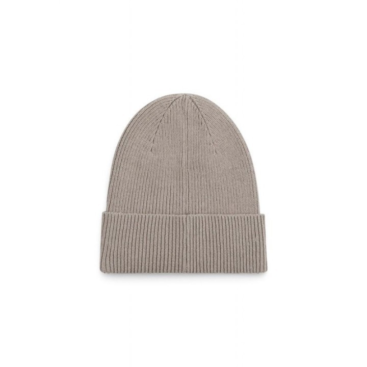 Gorro beige de algodón orgánico para mujer Calvin Klein vista frontal
