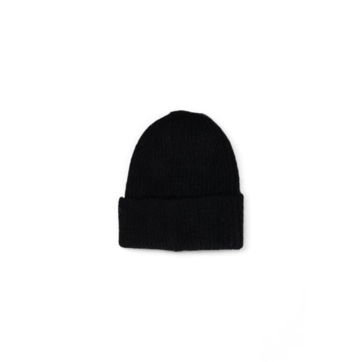 Gorro acanalado negro para mujer Calvin Klein vista detrás