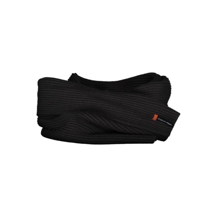 Set bufanda y gorro Calvin Klein en algodón negro