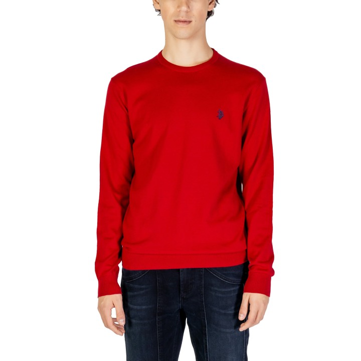 Jersey de hombre U.S. Polo Assn. US40 173006 rojo de punto vista frontal