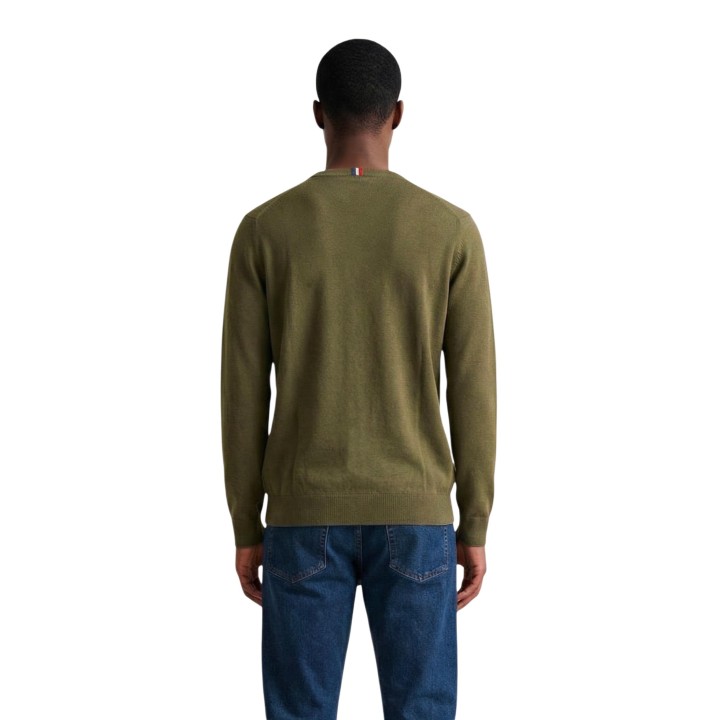 Jersey de hombre U.S. Polo Assn. verde oliva vista posterior