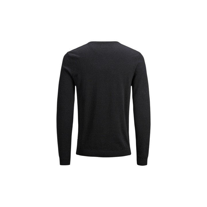 Jack Jones jersey de punto negro para hombre 12137194 vista posterior