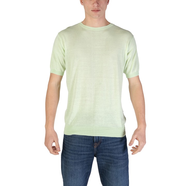 Jersey de hombre HAMAKI-HO ME3029H verde menta en vista frontal