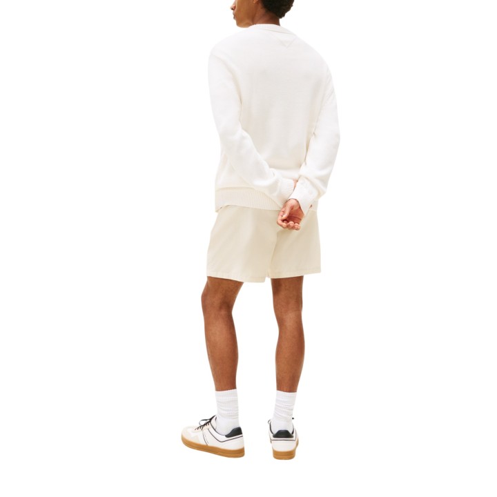 Jersey Tommy Hilfiger Jeans para hombre en color crema vista posterior
