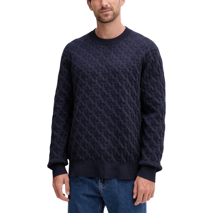 Calvin Klein Jeans jersey de hombre azul oscuro vista frontal