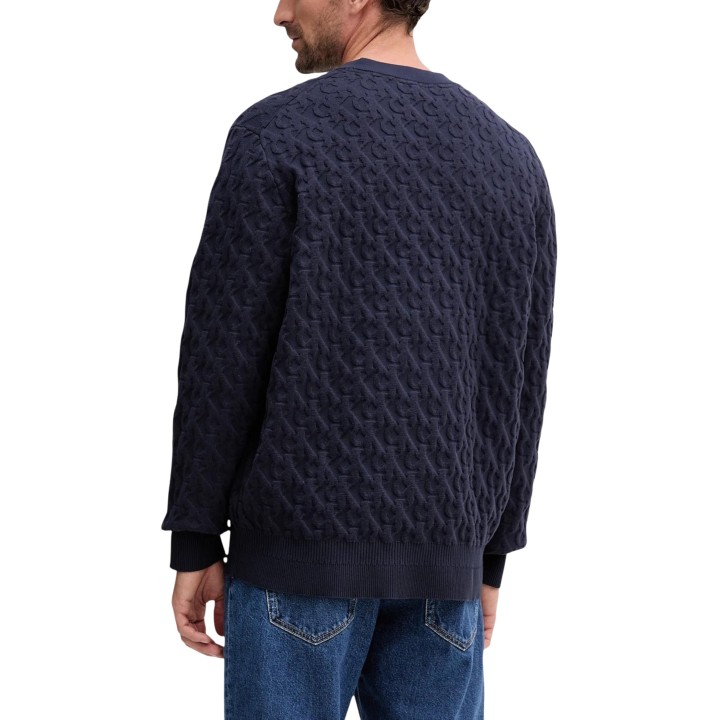 Calvin Klein Jeans jersey de hombre azul oscuro vista posterior