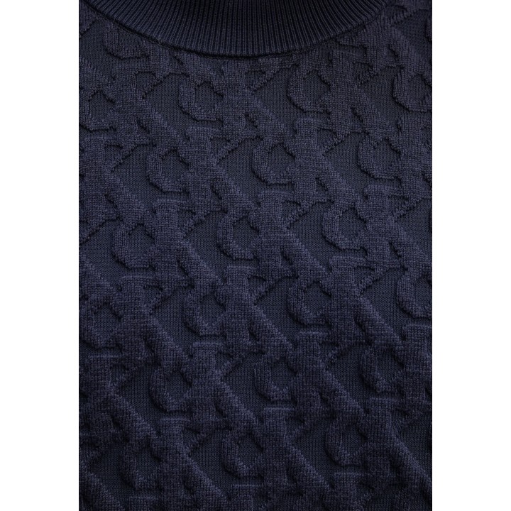 Calvin Klein Jeans jersey de hombre azul oscuro detalle del tejido