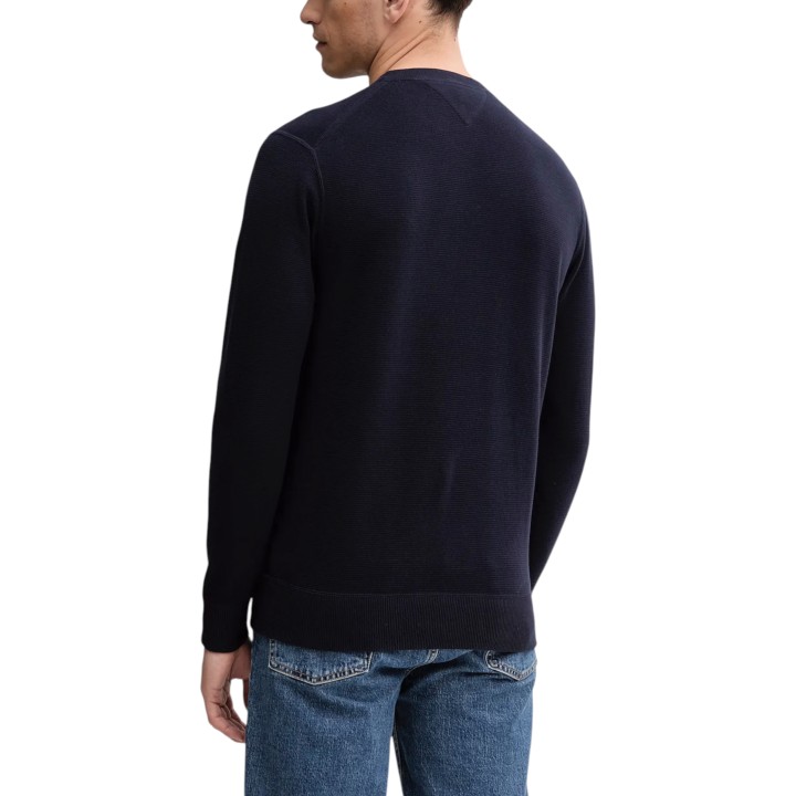Tommy Hilfiger jersey de hombre azul oscuro vista posterior