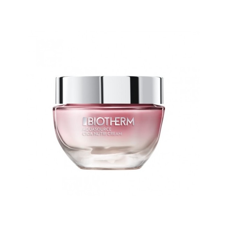 Crema facial nutritiva Biotherm Aquasource rosa para piel unisex vista frontal