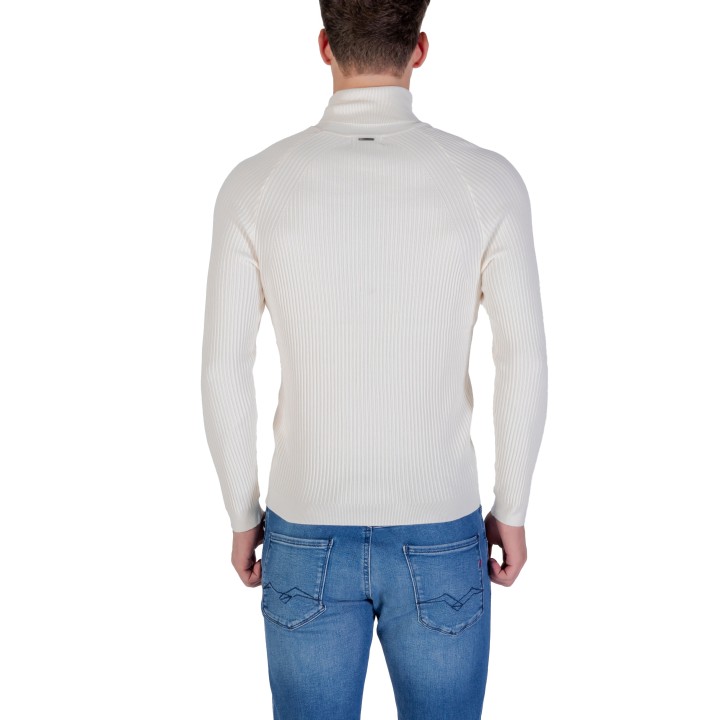 Jersey de cuello alto Antony Morato para hombre en color sour cream de viscosa elástica vista posterior