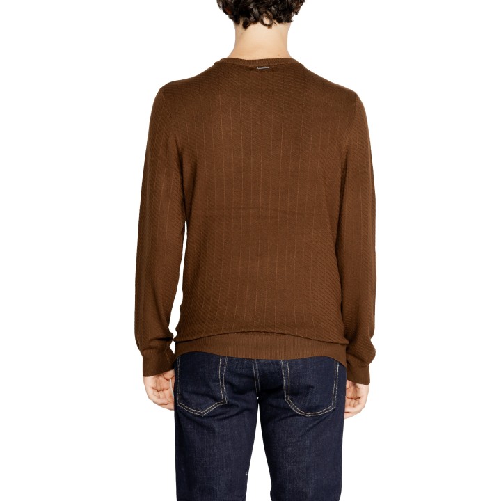 Antony Morato jersey de hombre marrón de mezcla de viscosa vista posterior