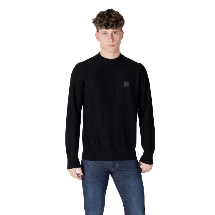 Jersey Boss de hombre negro vista frontal