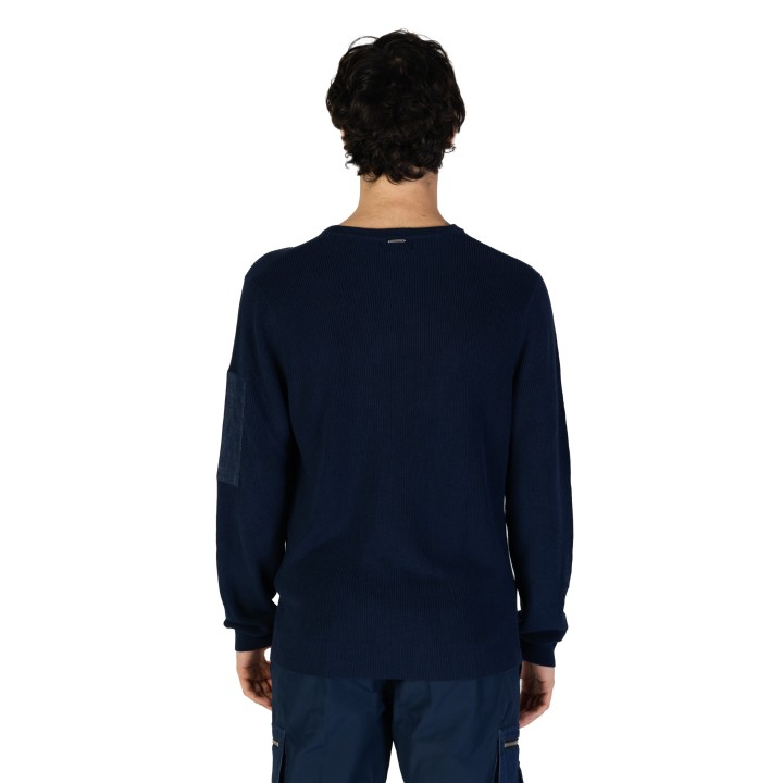 Antony Morato jersey de hombre azul MMSW01493-YA200076 vista posterior