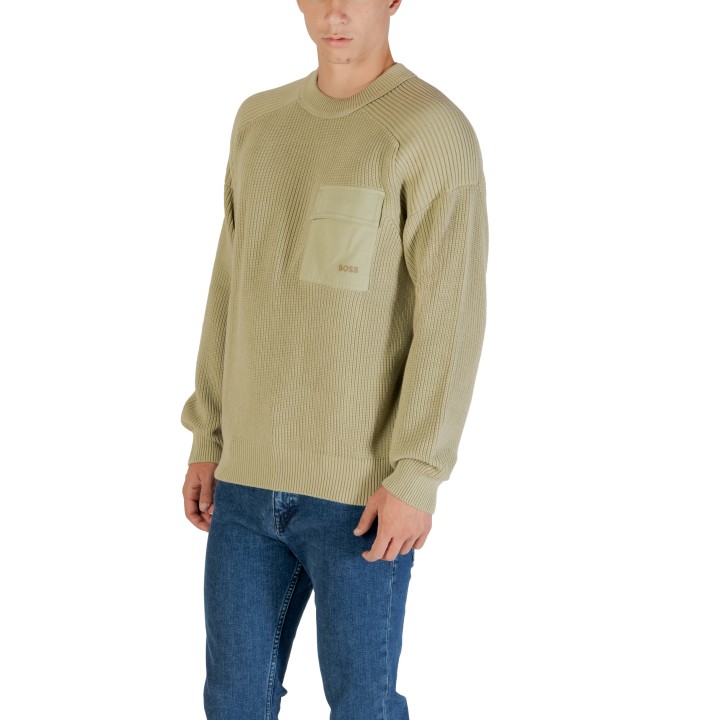 Jersey Boss de hombre verde salvia Kalamaro 50546175 vista tres cuartos