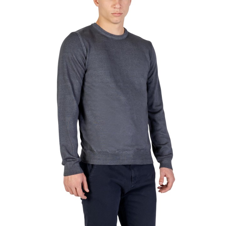 YOS PARICO jersey de hombre color antracita vista de tres cuartos
