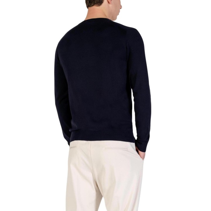 Jersey de hombre Yos Paricollo 3000900 azul oscuro vista posterior