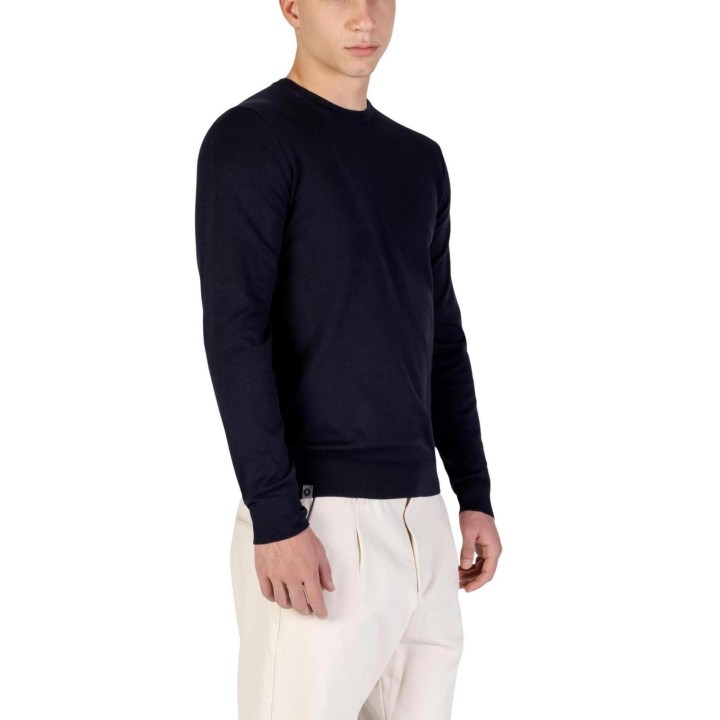 Jersey de hombre Yos Paricollo 3000900 azul oscuro vista de tres cuartos
