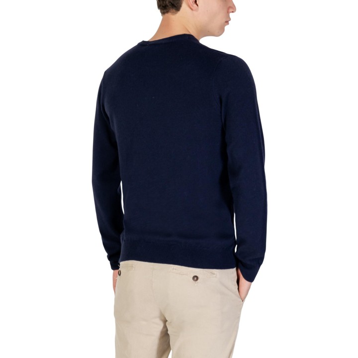 Jersey YOS de hombre azul U0125 en vista posterior