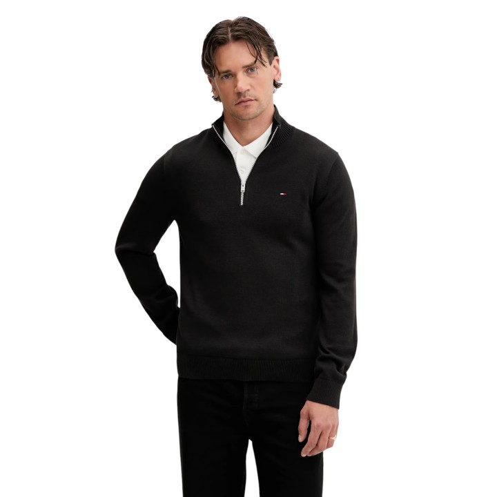 Jersey negro de hombre Tommy Hilfiger Jeans vista frontal