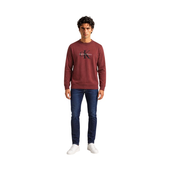 Jersey Calvin Klein Jeans para hombre marrón vista frontal completa