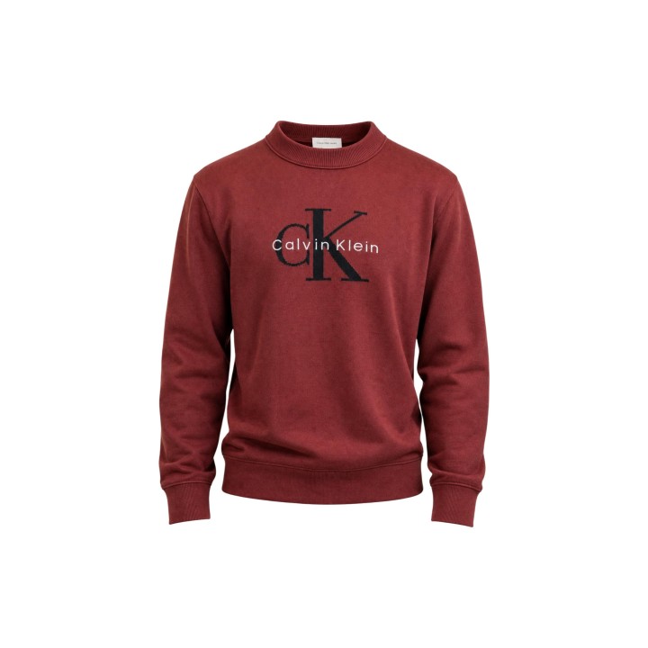 Jersey Calvin Klein Jeans para hombre marrón vista frontal de la prenda