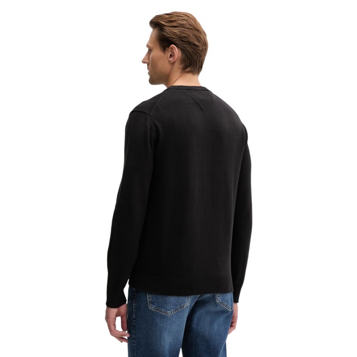 Jersey negro de hombre Tommy Hilfiger Jeans DM0DM22853 en vista posterior