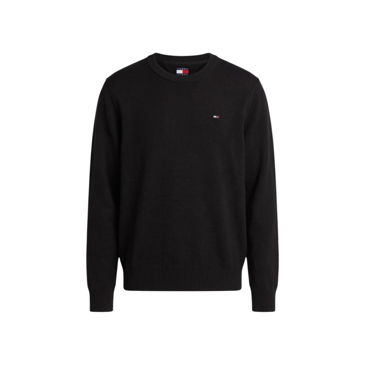 Tommy Hilfiger Jeans - jersey de algodón negro de hombre DM0DM22853
