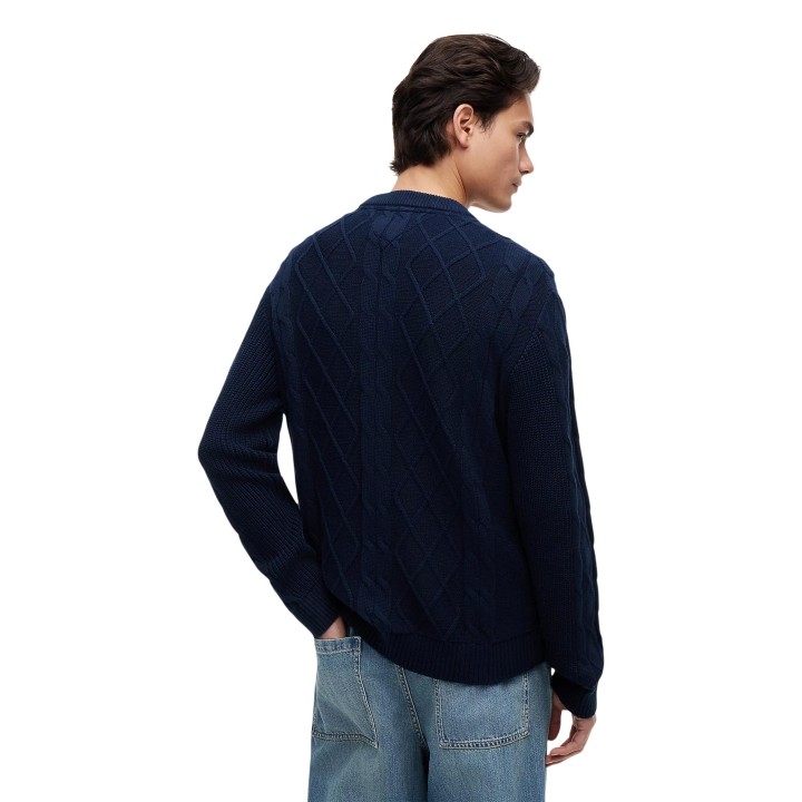 Jersey de hombre Tommy Hilfiger Jeans azul marino vista posterior