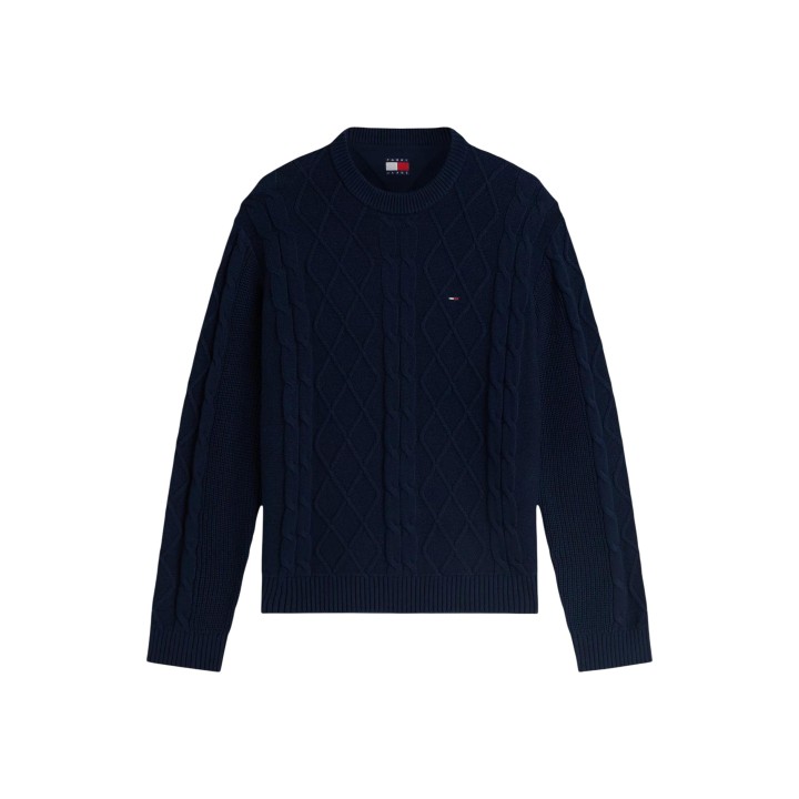 Jersey de hombre Tommy Hilfiger Jeans azul marino vista frontal