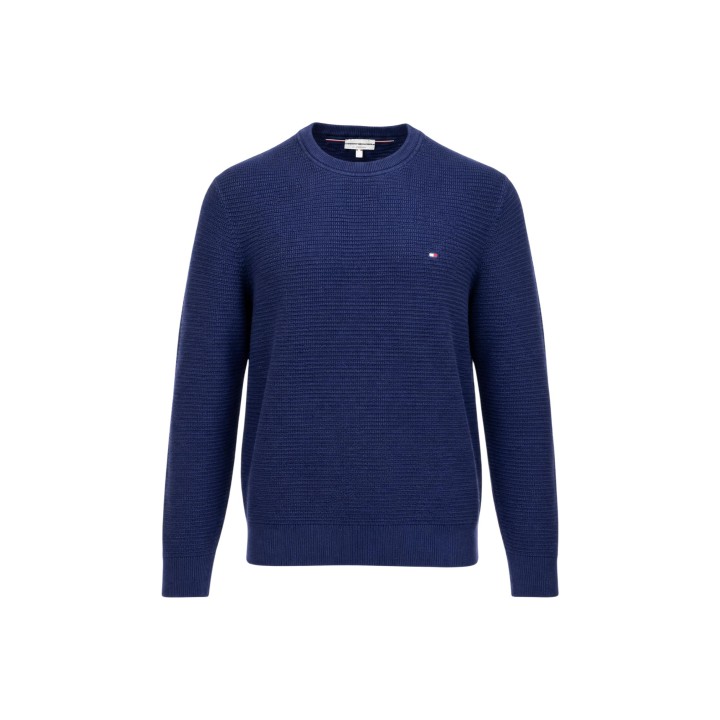 Jersey de hombre Tommy Hilfiger MW0MW44759 azul marino vista frontal