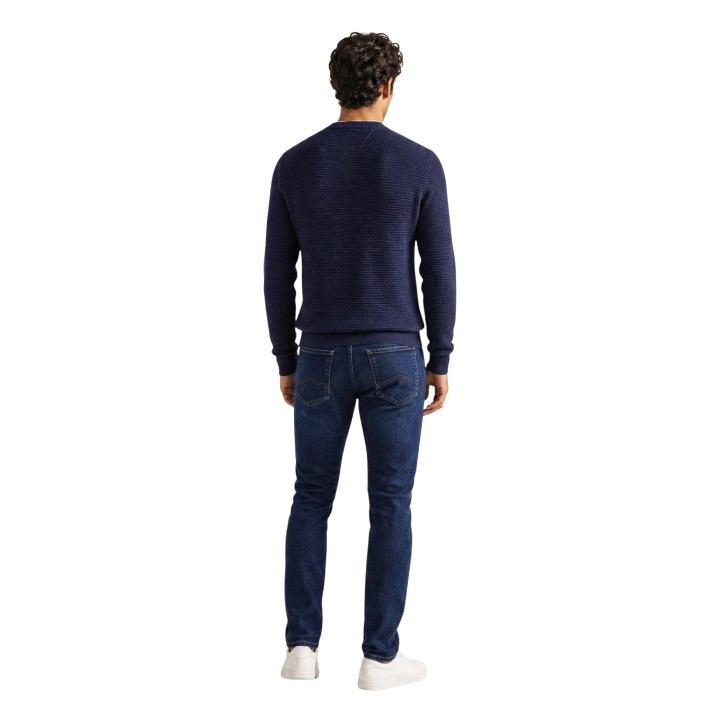 Jersey de hombre Tommy Hilfiger MW0MW44759 azul marino vista posterior