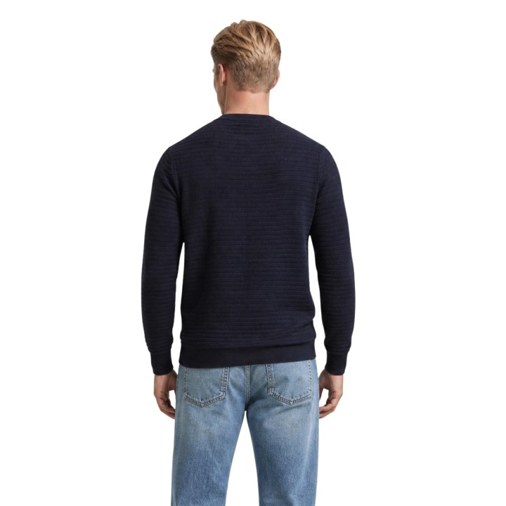 Guess jersey azul para hombre Merton CN Stitched detalle posterior
