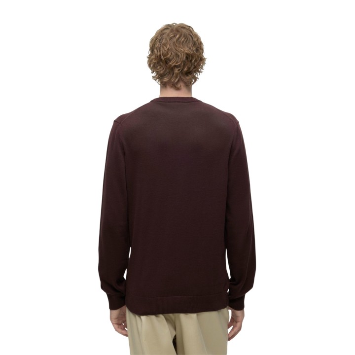 Jersey marrón de hombre Lacoste AH0128 en vista posterior