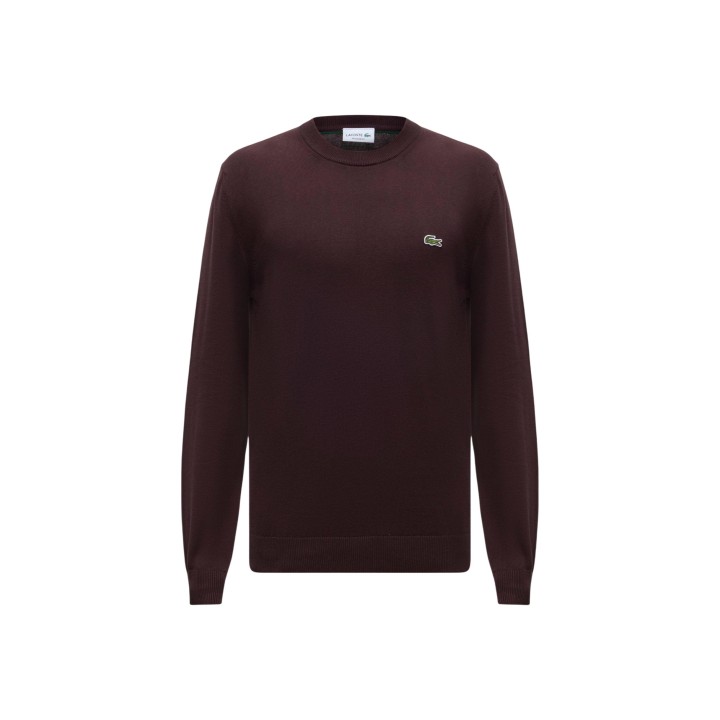 Jersey marrón de hombre Lacoste AH0128 en vista frontal