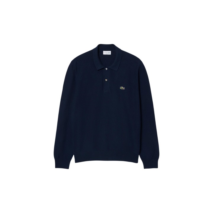 Jersey azul Lacoste de hombre AH9904 en vista frontal