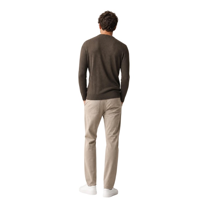 Jersey Yos de hombre verde oliva SLI6ML011684U en vista posterior
