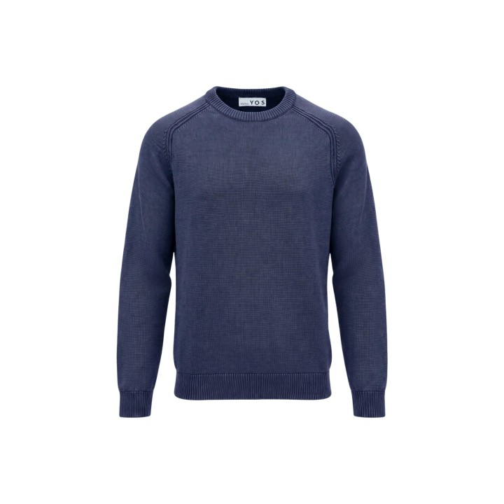 Jersey azul de hombre YOS LGI6ML011668U en vista frontal
